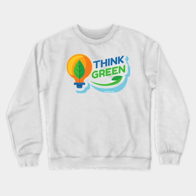 Think Green Crewneck Sweatshirt by Fox1999